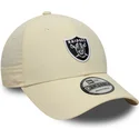 petten-gebogen-beige-verstelbaar-9forty-recycled-midi-van-las-vegas-raiders-nfl-van-new-era