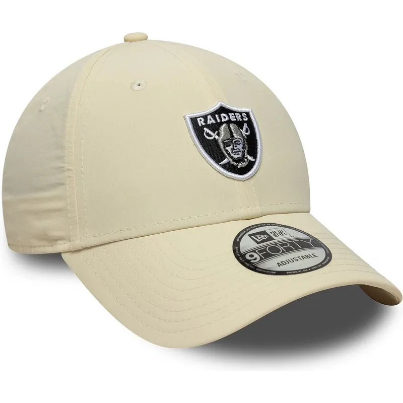 petten-gebogen-beige-verstelbaar-9forty-recycled-midi-van-las-vegas-raiders-nfl-van-new-era