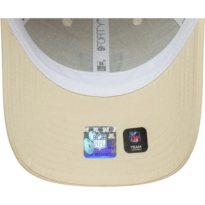 petten-gebogen-beige-verstelbaar-9forty-recycled-midi-van-las-vegas-raiders-nfl-van-new-era