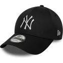 petten-gebogen-zwart-snapback-9forty-metallic-van-new-york-yankees-mlb-van-new-era