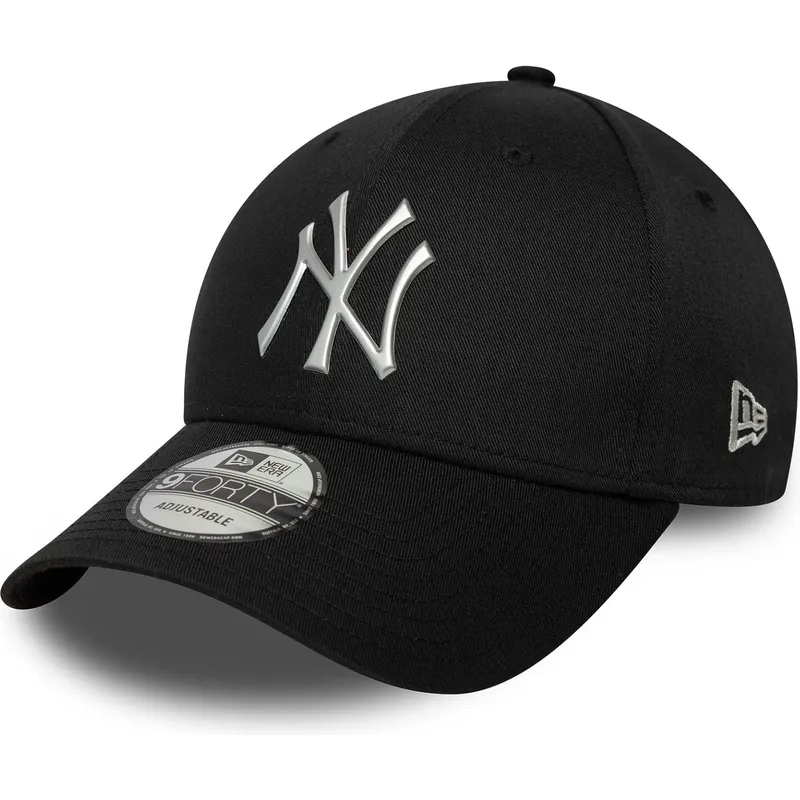 petten-gebogen-zwart-snapback-9forty-metallic-van-new-york-yankees-mlb-van-new-era petten-gebogen-zwart-snapback-9forty-metallic-van-new-york-yankees-mlb-van-new-era