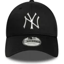 petten-gebogen-zwart-snapback-9forty-metallic-van-new-york-yankees-mlb-van-new-era