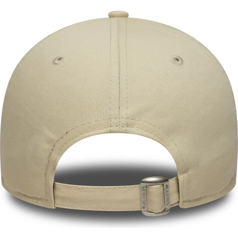 petten-gebogen-beige-verstelbaar-9forty-league-essential-van-los-angeles-dodgers-mlb-van-new-era