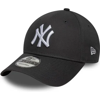 Petten gebogen grijs verstelbaar 9FORTY League Essential van New York Yankees MLB van New Era