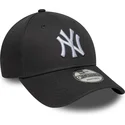 petten-gebogen-grijs-verstelbaar-9forty-league-essential-van-new-york-yankees-mlb-van-new-era