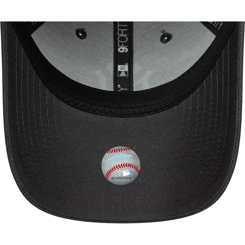petten-gebogen-grijs-verstelbaar-9forty-league-essential-van-new-york-yankees-mlb-van-new-era
