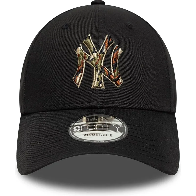 petten-gebogen-zwart-verstelbaar-9forty-camo-infill-van-new-york-yankees-mlb-van-new-era