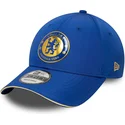 petten-gebogen-blauw-verstelbaar-9forty-retro-van-chelsea-football-club-premier-league-van-new-era
