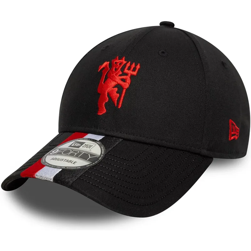 petten-gebogen-zwart-verstelbaar-9forty-stripe-van-manchester-united-football-club-premier-league-van-new-era petten-gebogen-zwart-verstelbaar-9forty-stripe-van-manchester-united-football-club-premier-league-van-new-era