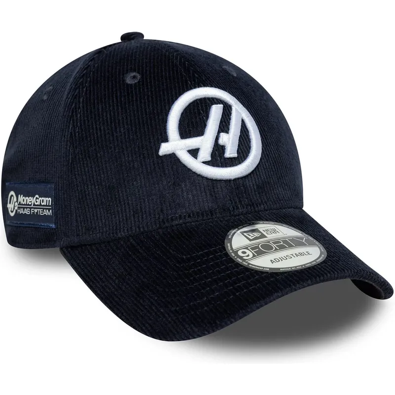 petten-gebogen-marineblauw-verstelbaar-9forty-cord-van-haas-f1-team-formula-1-van-new-era