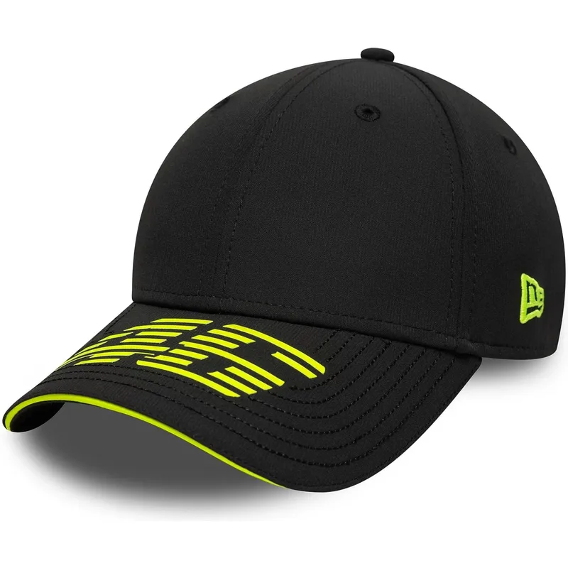 petten-gebogen-zwart-verstelbaar-9forty-recycled-stripe-van-valentino-rossi-vr46-motogp-van-new-era