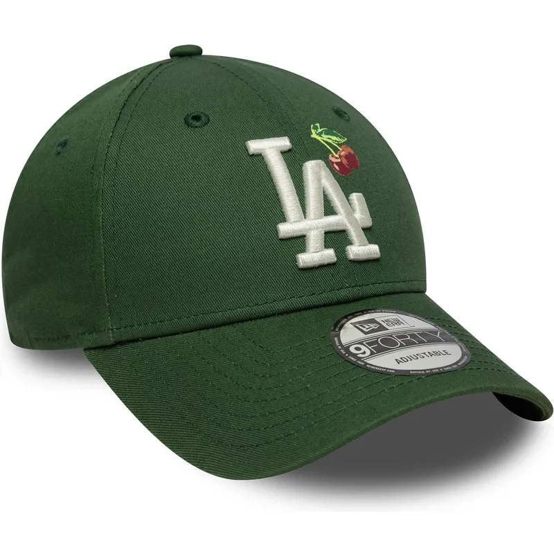petten-gebogen-groen-verstelbaar-9forty-fruit-icon-van-los-angeles-dodgers-mlb-van-new-era