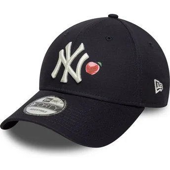 Petten gebogen marineblauw verstelbaar 9FORTY Fruit Icon van New York Yankees MLB van New Era