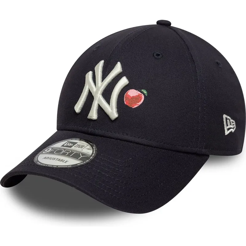 petten-gebogen-marineblauw-verstelbaar-9forty-fruit-icon-van-new-york-yankees-mlb-van-new-era