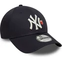 petten-gebogen-marineblauw-verstelbaar-9forty-fruit-icon-van-new-york-yankees-mlb-van-new-era