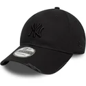 petten-gebogen-zwart-verstelbaar-9forty-wash-distress-van-new-york-yankees-mlb-van-new-era