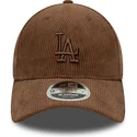 petten-gebogen-bruin-verstelbaar-9forty-m-crown-cord-van-los-angeles-dodgers-mlb-van-new-era