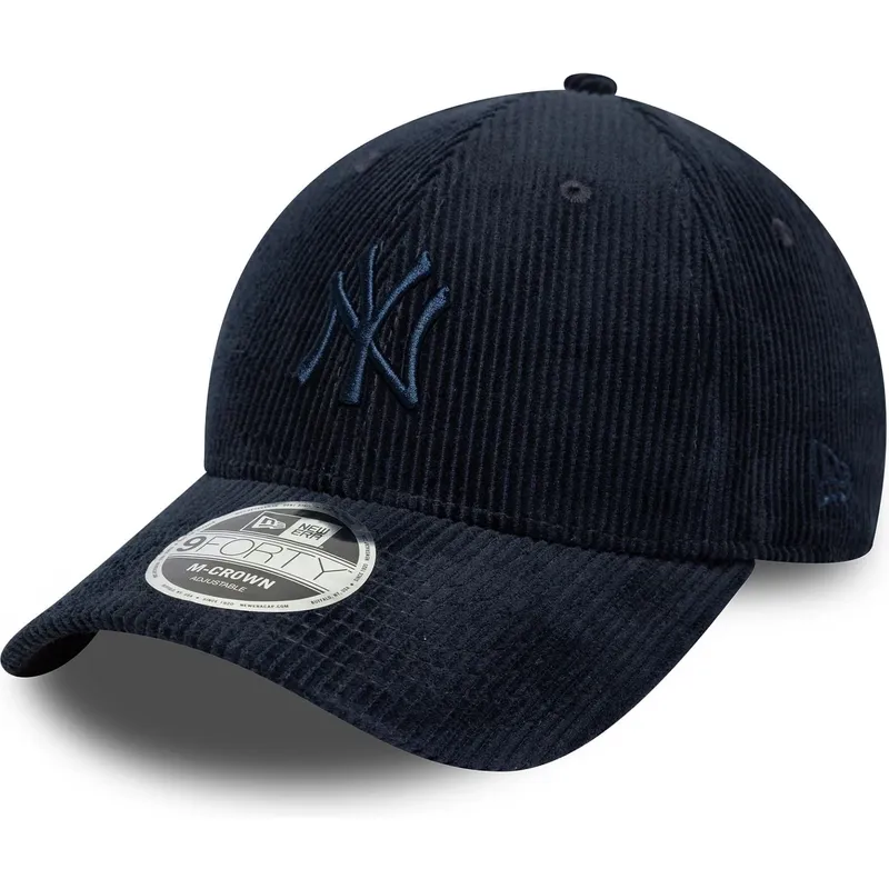 petten-gebogen-marineblauw-verstelbaar-9forty-m-crown-cord-van-new-york-yankees-mlb-van-new-era