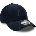 petten-gebogen-marineblauw-verstelbaar-9forty-m-crown-cord-van-new-york-yankees-mlb-van-new-era