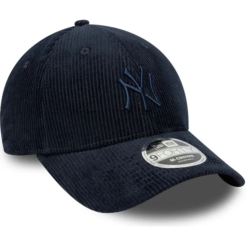 petten-gebogen-marineblauw-verstelbaar-9forty-m-crown-cord-van-new-york-yankees-mlb-van-new-era