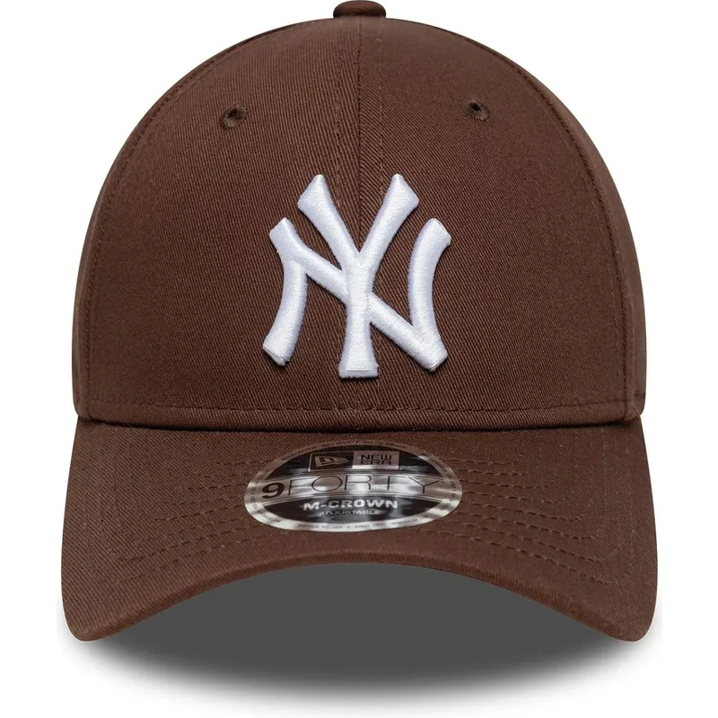 petten-gebogen-bruin-snapback-9forty-m-crown-van-new-york-yankees-mlb-van-new-era petten-gebogen-bruin-snapback-9forty-m-crown-van-new-york-yankees-mlb-van-new-era