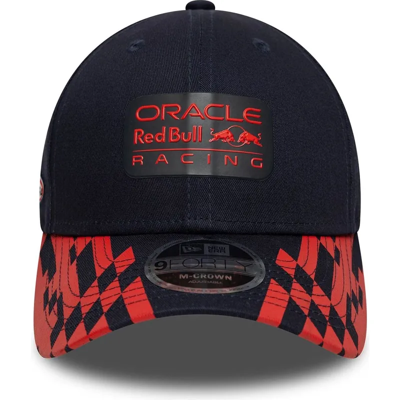 petten-gebogen-marineblauw-snapback-9forty-m-crown-visor-print-van-red-bull-racing-formula-1-van-new-era petten-gebogen-marineblauw-snapback-9forty-m-crown-visor-print-van-red-bull-racing-formula-1-van-new-era