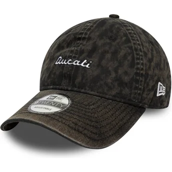 Petten gebogen zwart verstelbaar 9TWENTY Scrambler van Ducati Motor MotoGP van New Era