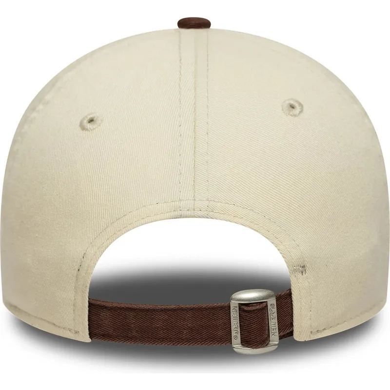 petten-gebogen-beige-verstelbaar-9twenty-mini-washed-van-new-york-yankees-mlb-van-new-era