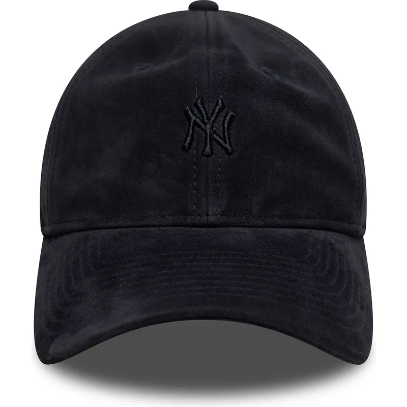 petten-gebogen-marineblauw-verstelbaar-9twenty-suede-van-new-york-yankees-mlb-van-new-era