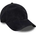 petten-gebogen-marineblauw-verstelbaar-9twenty-suede-van-new-york-yankees-mlb-van-new-era