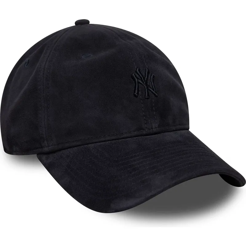 petten-gebogen-marineblauw-verstelbaar-9twenty-suede-van-new-york-yankees-mlb-van-new-era