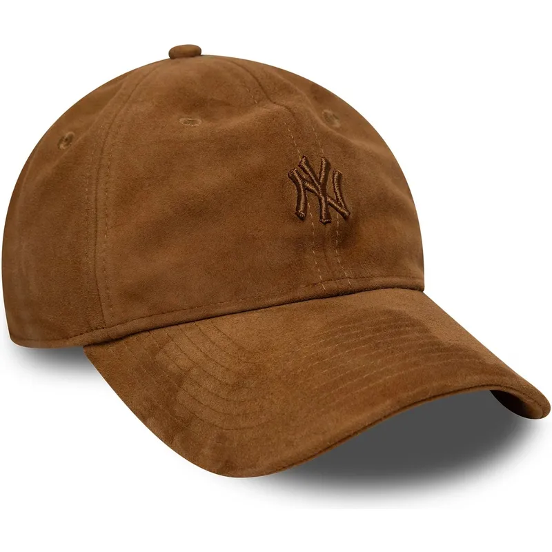 petten-gebogen-bruin-verstelbaar-9twenty-suede-van-new-york-yankees-mlb-van-new-era