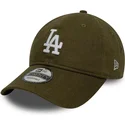 petten-gebogen-groen-verstelbaar-9twenty-linen-van-los-angeles-dodgers-mlb-van-new-era