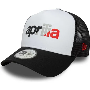 Petten gebogen zwart snapback A Frame Wordmark van Aprilia Piaggio van New Era