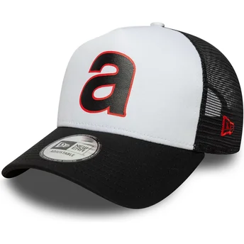 Petten gebogen zwart snapback E Frame van Aprilia Piaggio van New Era