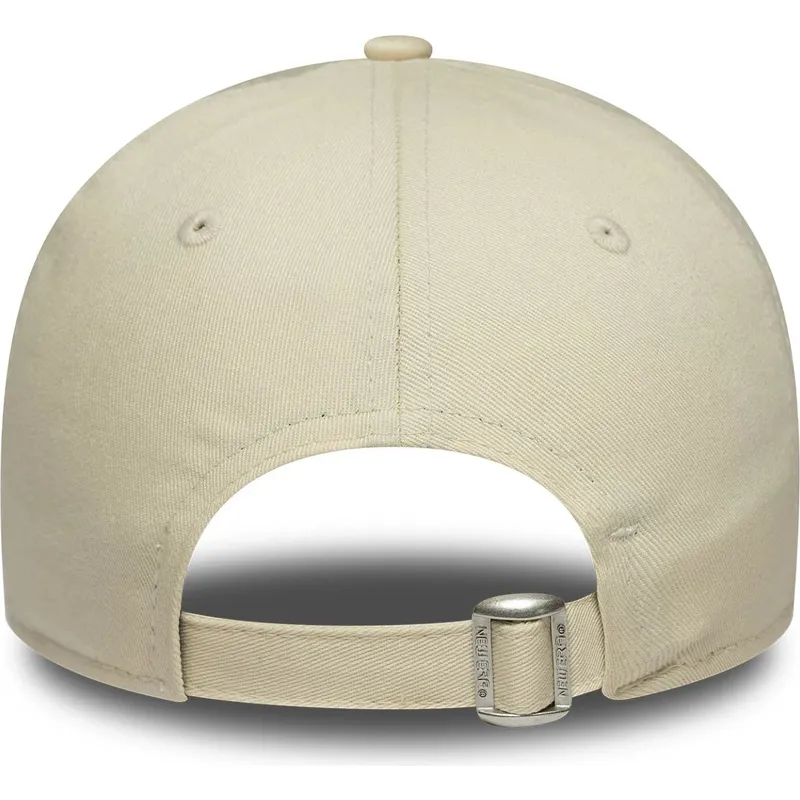 petten-gebogen-beige-verstelbaar-9forty-metallic-van-new-york-yankees-mlb-van-new-era