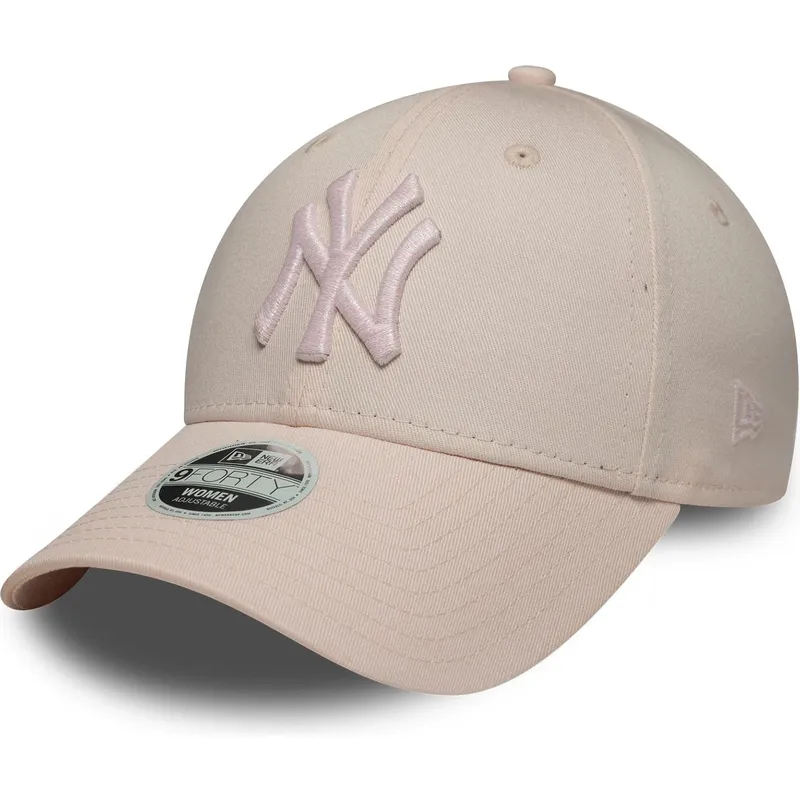 petten-gebogen-roze-verstelbaar-9forty-metallic-van-new-york-yankees-mlb-van-new-era