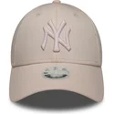 petten-gebogen-roze-verstelbaar-9forty-metallic-van-new-york-yankees-mlb-van-new-era