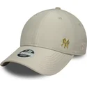 petten-gebogen-beige-verstelbaar-dorado-9forty-flawless-van-new-york-yankees-mlb-van-new-era