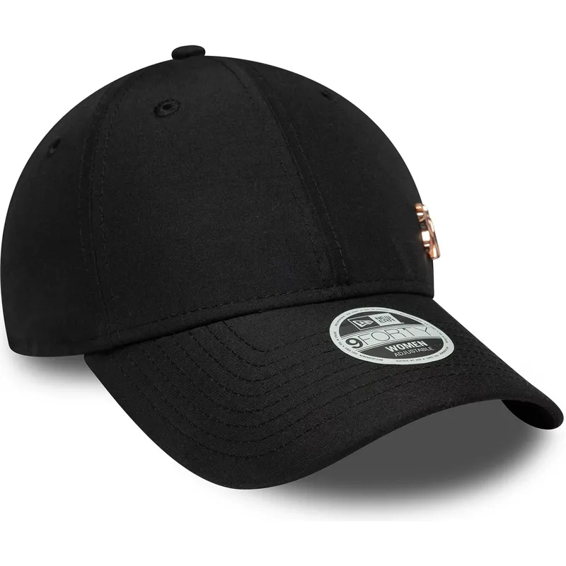 petten-gebogen-zwart-verstelbaar-bronce-9forty-flawless-van-new-york-yankees-mlb-van-new-era