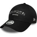 petten-gebogen-zwart-verstelbaar-9forty-sequin-wordmark-van-los-angeles-dodgers-mlb-van-new-era