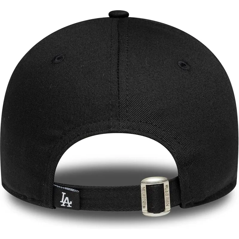 petten-gebogen-zwart-verstelbaar-9forty-sequin-wordmark-van-los-angeles-dodgers-mlb-van-new-era