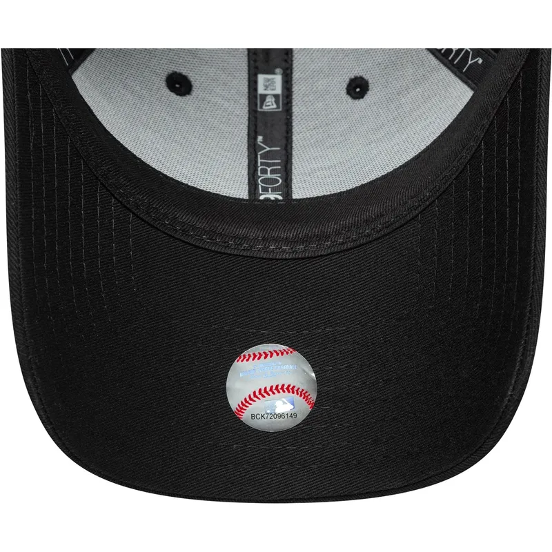 petten-gebogen-zwart-verstelbaar-9forty-sequin-wordmark-van-los-angeles-dodgers-mlb-van-new-era