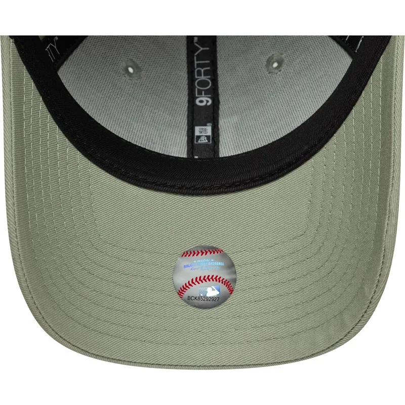 petten-gebogen-groen-verstelbaar-9forty-floral-icon-van-los-angeles-dodgers-mlb-van-new-era
