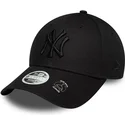 petten-gebogen-zwart-verstelbaar-9forty-bow-back-van-new-york-yankees-mlb-van-new-era