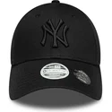 petten-gebogen-zwart-verstelbaar-9forty-bow-back-van-new-york-yankees-mlb-van-new-era