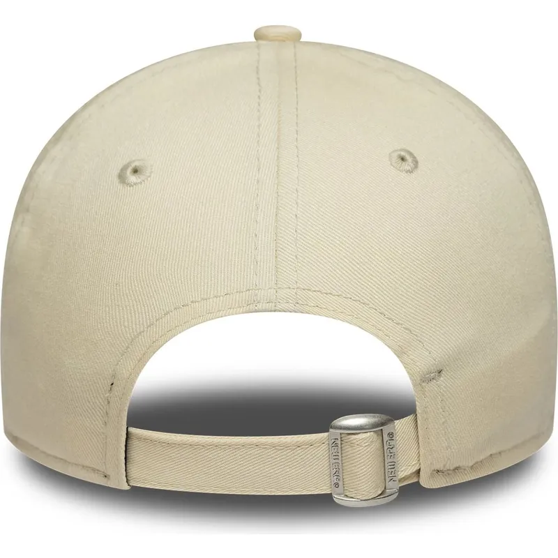 petten-gebogen-beige-verstelbaar-9twenty-league-essential-midi-van-los-angeles-dodgers-mlb-van-new-era