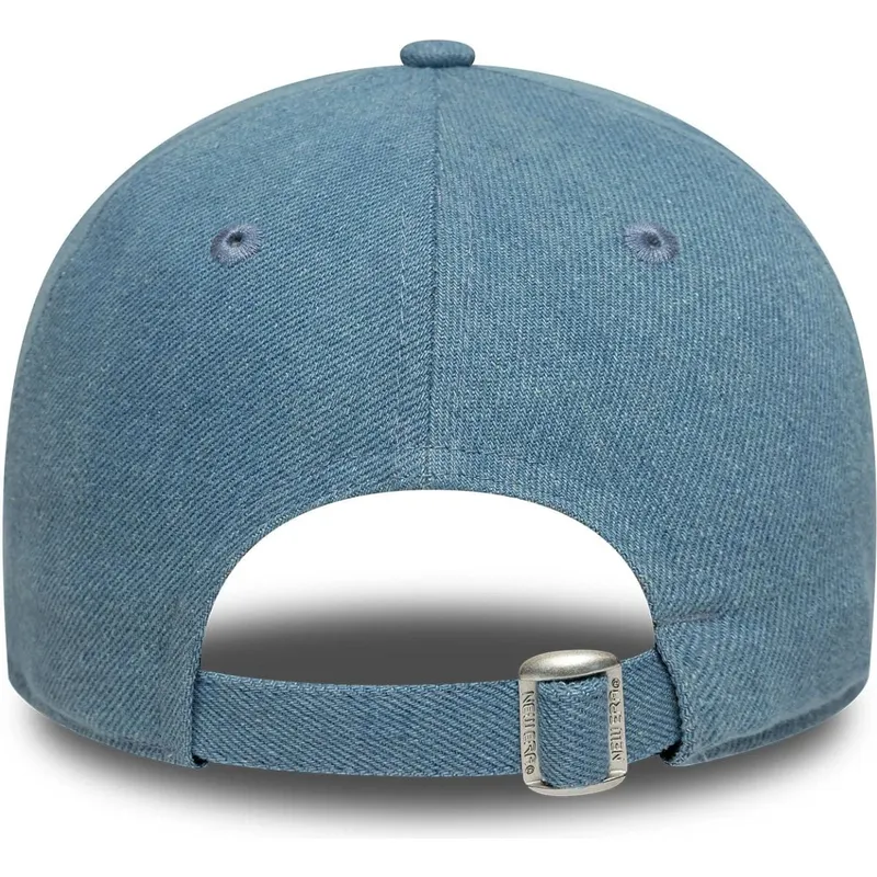 petten-gebogen-blauw-verstelbaar-9twenty-denim-stitch-van-new-york-yankees-mlb-van-new-era