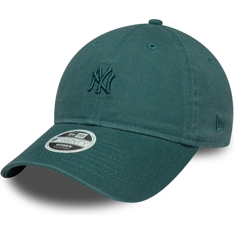 petten-gebogen-groen-verstelbaar-9twenty-washed-mini-van-new-york-yankees-mlb-van-new-era
