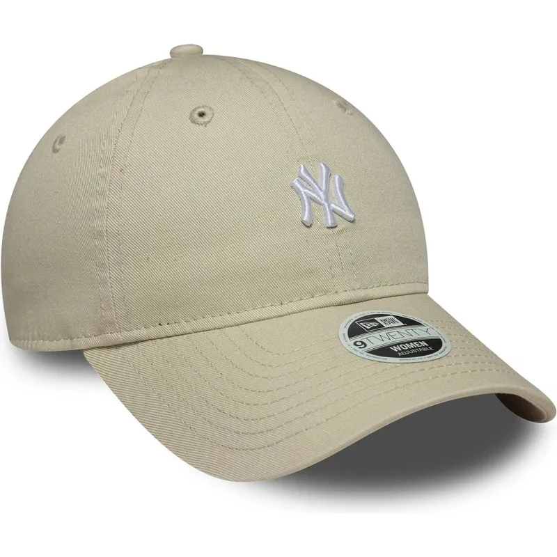 petten-gebogen-beige-verstelbaar-9twenty-washed-mini-van-new-york-yankees-mlb-van-new-era